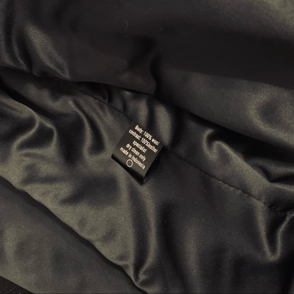 Skingraft Python Leather Cut Letterman Jacket - image 4